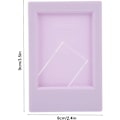 Miniatyrbilde 5 av 5: 9 x 6 cm Fotoramme, Rektangulær Fotoramme i Plast for Skrivebord, Veggmontering for Instax Mini 3 Tommers Bilder, for Instax Mini8, 9, 7S, 25, 70, 90 (Lilla Pu)
