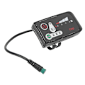 Miniatyrbilde 3 av 4: Elektrisk Sykkel LED Strømdisplay Panel Elektrisk Sykkel Modifikasjon Display Meter Med Vanntett 5p Hannplugg For 22.2mm Styre