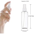 Miniatyrbild 3 av 5: 4 st 100 ml Sprayflaskor, Transparent Återanvändbara Plast Tomma Reseflaskor