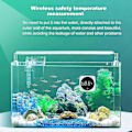 Miniatyrbilde 5 av 5: Akvarium Termometer Digitalt, fisketank Termometer Nøyaktig LED-display til 0.9f Tank Termometer Akvarium Temperaturmåling Egnet For Fisk, A