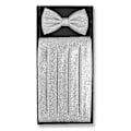 Miniatyrbilde 2 av 2: Cumberbund & Sløyfe Metallisk Design Herre Cummerbund Sløyfe Sett TY