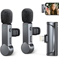 Miniatyrbillede 2 af 5: Trådløs Lavalier-mikrofon til iPhone/iPad/iOS, Plug & Play, 2P