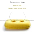 Miniatyrbilde 5 av 5: Termospute for sittebensknuter med to hull for sitteknokler - Sittepute i memory foam for lindring av rumpe, korsrygg og hofter (farge: Blå)