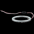 Miniatyrbillede 5 af 5: 2 stk. 90 mm Cob Angel Eyes Canbus Led Angel Eyes Ring Light DRL til DC