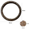 Miniatyrbillede 3 af 5: Leopard Print Ratstyrebetræk til Kvinder, Leopard Ratstyre
