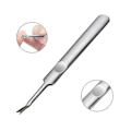 Miniatyrbillede 1 af 5: Neglebåndsgaffel, neglelak, død hud, rustfrit stål, neglebåndsskubber, neglekunst, manicure pedicure værktøj