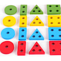 Miniatyrbilde 1 av 5: /#/Montessori-leker for småbarn i alderen 1 2 3, treleker for stabling og sortering/#/