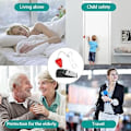 Miniatyrbild 3 av 5: Uppgraderad Bärbar Dörrlås & Dörrstopp Alarm, Dubbelt Skydd S