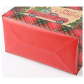 Miniatyrbild 6 av 6: #Julrutiga Tygkassar Handtag Återanvändbara Matvarukassar 10-pack#