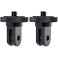 Miniatyrbilde 1 av 5: 2-pakning Metalladapter for Insta360/GoPro Serie Action Camera 1/4 Selfie Stick Tripod Base