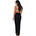 Miniatyrbild 5 av 5: #one size - svart Sarong/pareo - för kvinnor - strandlook - att bära över baddräkten#