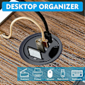 Pikkukuva 5 / 5: USB-keskitin 5-in-1 Multiport 3 USB3.0 TF/SD-kortinlukija Reikä pöydässä 5 Gbps tiedonsiirto USB-pöytätulppa toimistotarvikkeet