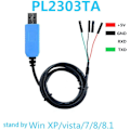 Miniatyrbilde 2 av 5: PL2303TA USB til TTL RS232 Modul - PL2303TA USB til TTL RS232 Modul Konverter Seriell Kabel Adapter for Win XP/VISTA/7/8/8.1 (1 stk)