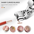 Miniatyrbilde 4 av 4: Sherum Clipmaster Pro, Ergonomisk Vinklet Hode Negleklipper for Eldre, Store Vinklede Hodeklippere Rask