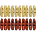 Miniatyrbilde 1 av 5: Treknapper i olivenform, treknapper til frakk, 50 stk, 3 cm