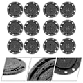 Miniatyrbillede 3 af 3: 6 Par Magnetiske Knapper Frakke Trykknapper Usynlige Trykknapper Hæfter DIY Sy Tilbehør (Sort, Diameter 2.2cm)