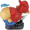 Miniatyrbillede 4 af 5: Nøgen Bagdel Havegnom Statue, Stor 11cm, Polyresin, Fuld