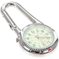Miniatyrbillede 2 af 5: （Sølv）Unisex Lommeur Hvid Skive Sort Metal Analog Kvarts