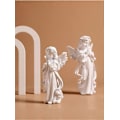 Miniatyrbillede 4 af 4: Resin Engel Statue, Resin Engel Figur, Yndig Blomsterpige De
