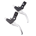 Miniatyrbilde 4 av 6: #Par Universal Alloy Sykkelbremsehendler Bremsespakgrep MTB Sykkelbremsehendler Bremsespak for landeveissykkel MTB Styre 22mm Diameter (Svart)#
