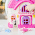 Pikkukuva 3 / 4: Nukkekodin huonekalut Kylpyhuone Miniatyyrihuonekalut Nukkekodin suihkuhuonemalli