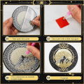 Miniatyrbilde 5 av 5: 8 stk gjenbrukbare DIY Tarot maling underlag, Tarot underlagsett med