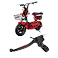 Miniatyrbilde 4 av 5: Motorsykkel Sykkel Langt Håndtak Clutch Bremsehendelgrep for 50CC 60CC 80CC