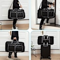 Miniatyrbillede 5 af 5: #Foldbar bærbar rejsetaske - sort 115L, kationisk sportstaske stor#