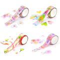 Miniatyrbilde 3 av 5: Rull Maskering Scrapbook Klistremerke Selvklebende Papir Blomsterblader Tape Washi Tape
