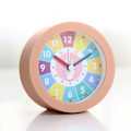 Miniatyrbild 2 av 5: (Rosa färg) Analog väckarklocka för barn, tyst, alarm