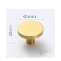 Miniatyrbillede 1 af 5: (20mm*30mm) Rund Massiv Messing Dørgreb, 1 stk. Skabgreb