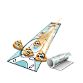 Miniatyrbillede 1 af 4: Bord Curling Spil Bord Curling Bowling Indendørs Fritid
