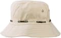 Solhatt med bred brätte, hakband, tryckknappar på sidan och ventilationsöppningar (beige)