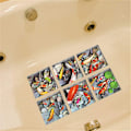 Miniatyrbild 4 av 5: #Badrum 3D-badkar självhäftande halkfri dekal#