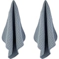 Miniatyrbillede 2 af 5: #(Grå 30x30 cm) 8 Ultra Premium Mikrofiber Køkkenhåndklæder - Hånd/Opvask - Honningkamstof#