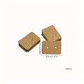 Miniatyrbild 4 av 4: 200 st Rektangulära Örhängeshållare Kartongpapper Örhänge Stud Display Stativ 2,5cm x 3,5cm för Bröllopsgåvor Brun