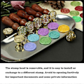 Miniatyrbilde 5 av 5: DIY Messinghode 26 Bokstaver A-å Seglvoksstempel Trehåndtak Scrapbooking M-CE
