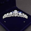 Miniatyrbilde 2 av 5: #Zirkon Brudeslør Tiara Krone Legering#
