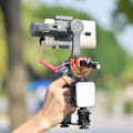 Miniatyrbild 5 av 5: Blixtskofäste 3 i 1 Mikrofon, Kamera Blixtsko Adapter, Förlängningsfäste, Trippel Blixtskofäste Adapter, för Mikrofon, LED, Monitor för DSLR, C