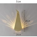 Miniatyrbillede 5 af 5: *Moderne væglampe indendørs LED påfugl væglampe mode kreativ D*