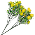 Miniatyrbilde 5 av 5: 2 stk. Kunstig Sitrontre Stilk Falske Fruktgrener Faux Sitrongren Arrangement for Hjemmet