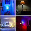 Miniatyrbild 4 av 4: Färgade LED-lampor (en grupp om 3), dimbara 15W RGBW LED-lampa E27, fjärrkontroll Ambient Light med lagrings- och timerfunktioner, 7 ljusstyrkor