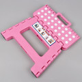 Miniatyrbild 1 av 5: Fällbar pall, klätterhjälp (Rosa), fotpall, för trädgård, kök