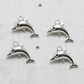 Pikkukuva 4 / 4: 20 kpl Muoti Alloy Dolphin Riipukset Korut DIY Korujen valmistustarvike kaulakorulle rannekorulle (antiikkihopea)