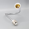 Miniatyrbillede 5 af 5: 4 stk. E27 til E27 Forlænger, Forlængerlampe Adapter, Pæreforlænger
