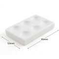Miniatyrbillede 2 af 3: 6 Brønde Porcelænsplet Reaktionsplade Til Laboratorieeksperiment Kemisk Testning (d-583-a)