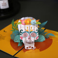 Miniatyrbilde 1 av 5: 3D julekort, pop-up julekort, brettet tredimensjonalt