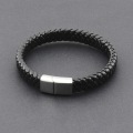 Miniatyrbilde 2 av 6: #2 Svart flettet lær armbånd#