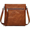 Miniatyrbild 1 av 4: axelväska i läder för dam, stöldskyddad axelväska, mjuka crossbody-väskor i läder