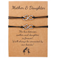 Miniatyrbillede 1 af 6: #Charm Armbånd Mor Datter Armbåndssæt 2 Personer Hjerteformet#